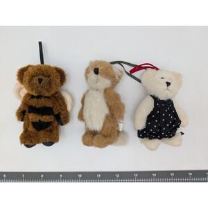 Boyds Collection Plush Ornaments Bumble Bee Fox Star Dress Lot of 3 Stuffed